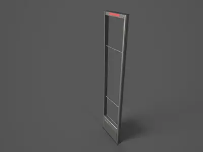 Store Security Gates Low-poly 3D model