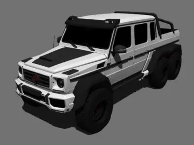 g700 brabus 6x6 3d model 3D model