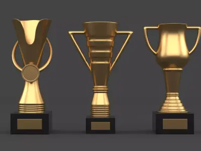 Trophy Cups 3D model 107