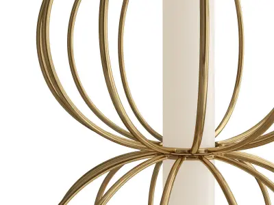 golden wall lamp 3D model