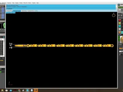 Luxury Floral Link Bracelet Jewelry Design 4147 3D print model