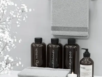 bathroom accessories Vol001 3D model