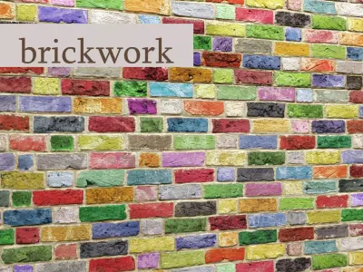 Bricks wall 3D model