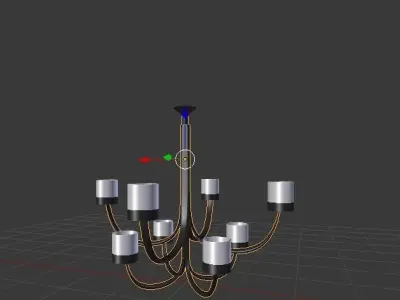 chandelier with walls 3D model