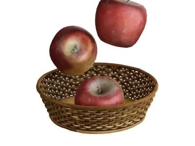 Realistic Apple Free low-poly 3D model