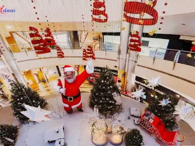 Mall Christmas Decoration  Low-poly 3D model