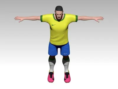 Football player 3D model purchase