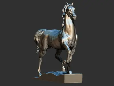 Arabian Horse 3D printable model 3D print model
