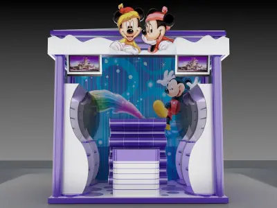 Booth Exhibition Stand a204 3D model
