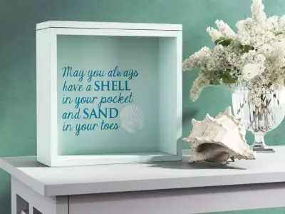 Desideria Shells and Sand Keepsake Piggy Bank Free 3D model