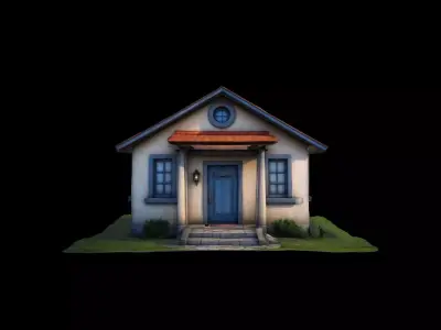 Luxury Fashionable Design  Home 3d Render 3D model