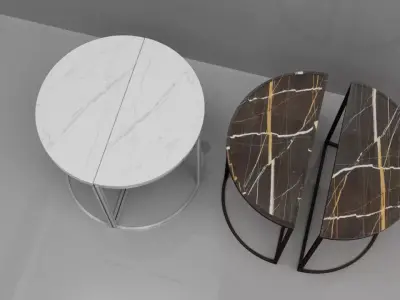 Ceramic Side Table Free 3D model