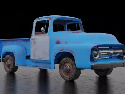 Ford F150 1956 Low-poly 3D model