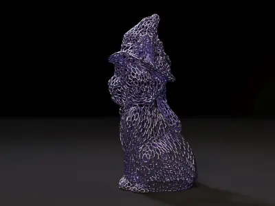 Cat in a hat 2 3D print model
