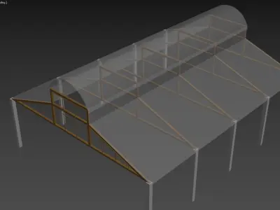 Hangar Structure 3D model
