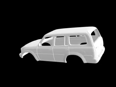 Toyota Land Cruiser 80 3D print model