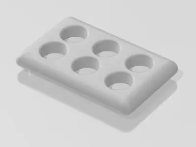 Generic plastic cooler for scale autos and dioramas  3D print model