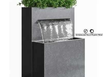 Sutherland Falls Plante 90cm 3D model