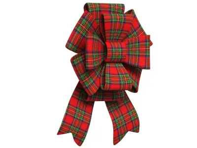Christmas Bow Ribbon 37 Low-poly 3D model