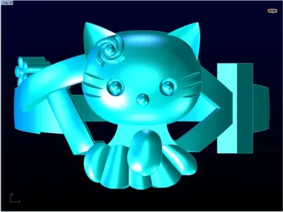 Kitty ring - Cat rings  3D print model
