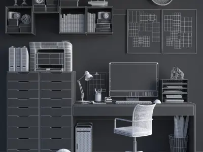 Work Space 3 3D model