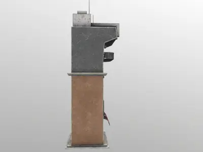 Cyberpunk Building 8 Low-poly 3D model