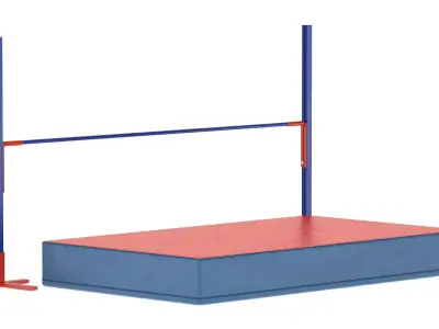 Athletics High Jump Height Gauge 3D model