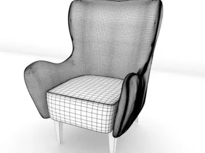 Modern Design Studio Chair 3D model