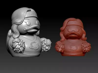 Rubber Duck - Miami Dolphins - NFL - 3D print 3D print model