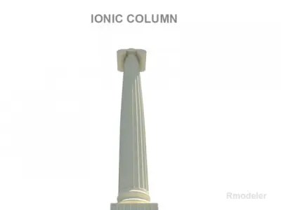 Greek Column Ionic 3D model