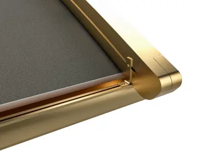 Motorized Pergola 6a brass furniture matte 3D model