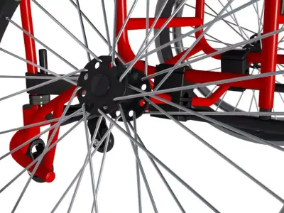 Sport Wheelchair 3D model