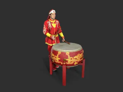 man Character Low-poly 3D model