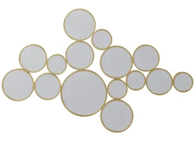 Mirror Bubbles Brass by Kare Design 3D model