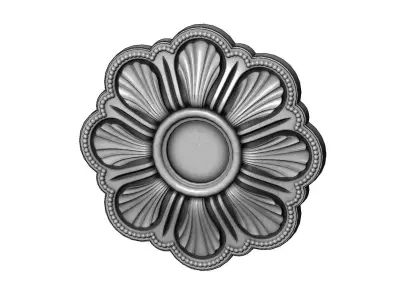 Rosette plaster molding N04 3D print model