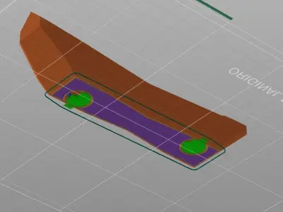 2022 Subaru WRX Trunk Handle - 3D Printed 3D print model