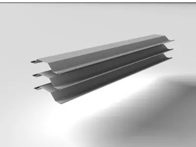 Metal Profile - Steel Pile 002 3D model