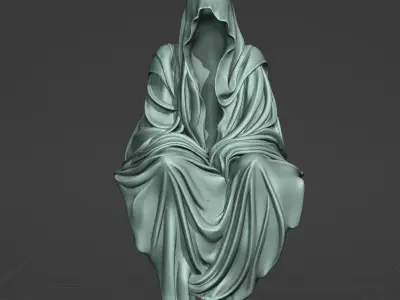 Sitting Ghost Lurking Spectre 3D print model