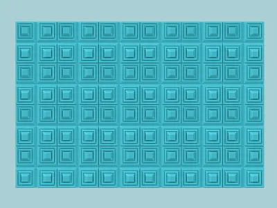 Wall Panel A06 Squares - Interior Design Decoration 3D print model