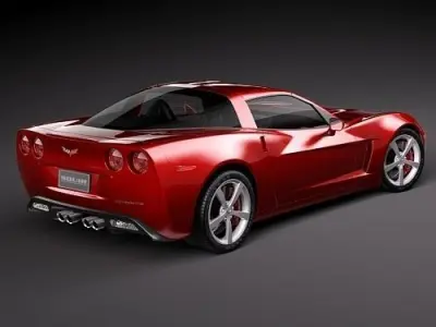 Chevrolet Corvette C6 CG 3D model
