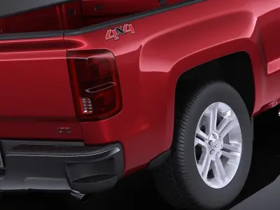 Chevrolet Silverado Double Cab CG 2016 VRAY 3D model