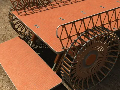 Mobile platform selfelevating vehicle 3D model