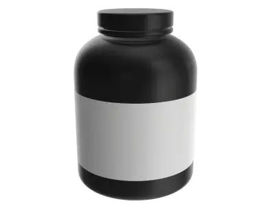 Sport Nutrition Container 06 mockup 3D model