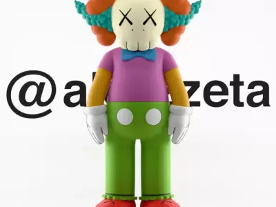 Kaws Krusty the Clown For Print 3D print model