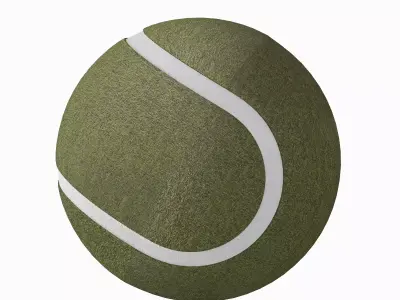 Tennis Ball  Low-poly 3D model