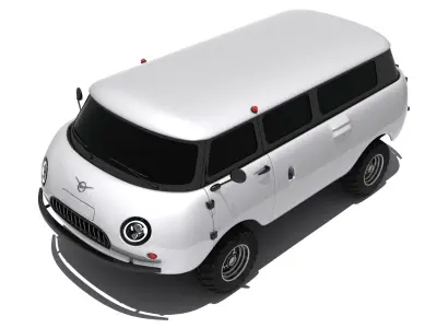 UAZ-452 Concept Car 3D model