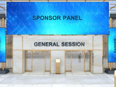 Virtual Lobby 3D model