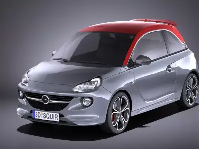 Opel Adam S 2017 VRAY 3D model