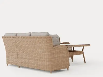 Easton corner sofa Low-poly 3D model