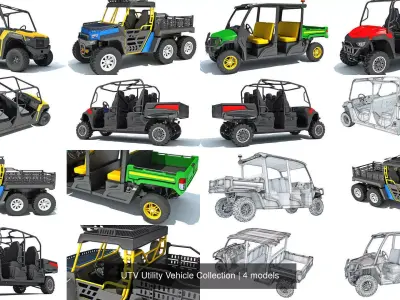 UTV Utility Vehicle Collection 3D Model Pack
